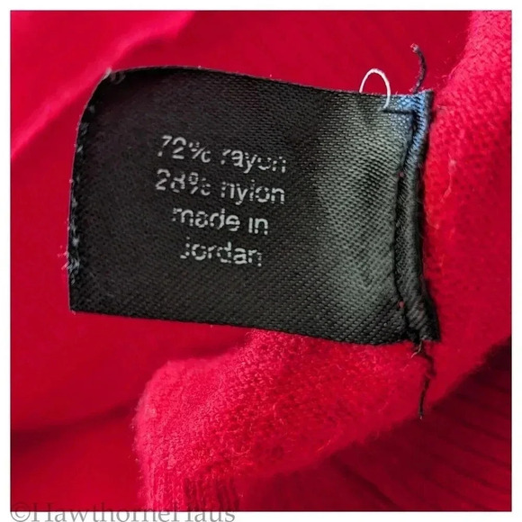 LANE BRYANT Christmas Red Knit Sweater Tunic Top Size 14/16   Pullover - Picture 5 of 6